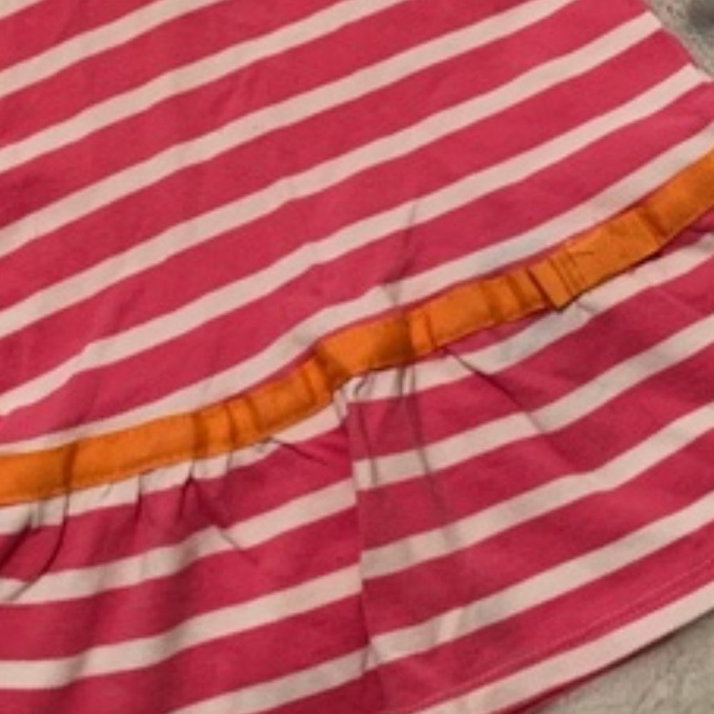 Carter's Pink/white striped short sleeve dress 5T - Picture 2 of 2
